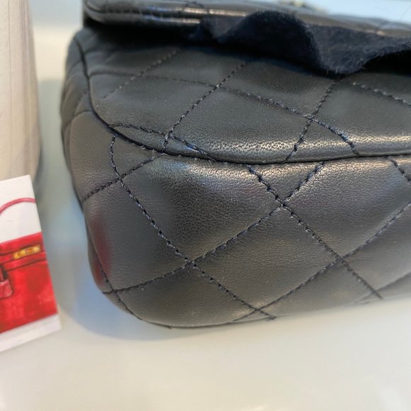 Chanel Lambskin Black Flap Bag with Charm - Picture 3 of 8